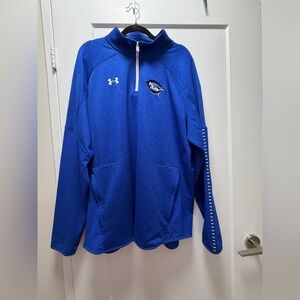 Under Armour Royal Blue ColdGear Quarter Zip Pullover 2XL